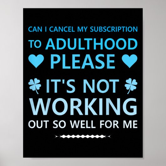 Poster Puis-Je Annuler Mon Abonnement Travailler Aussi Bi (Devant)