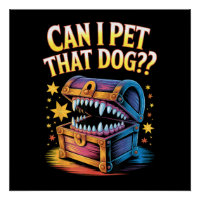 Puis-je caresser ce chien ? Cadeau drôle de concep