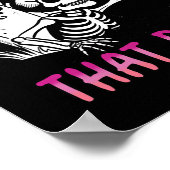 Poster Puis-Je Transmettre Ce Chien Skeleton Halloween (Coin)