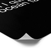 Poster Puis-je vous interroger sur des faits sur l'océan (Coin)
