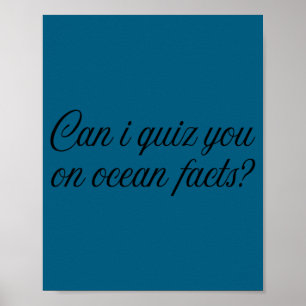 Poster Puis-je vous interroger sur les faits amusants sur