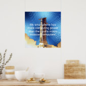 Poster Puissance de calcul d'Apollo 11 (Cuisine)
