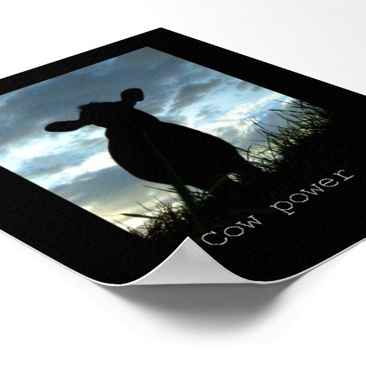 Poster puissance de la vache (Coin)