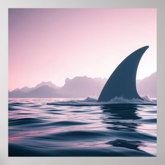 Poster Puissance de l'aileron de requin (Devant)