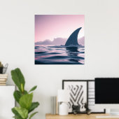 Poster Puissance de l'aileron de requin (Bureau à domicile)