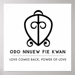 Poster Puissance d'Odo Nnyew Fie Kwan   de symbole