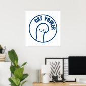 Poster Puissance du chat (Bureau à domicile)