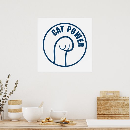 Poster Puissance du chat (Cuisine)