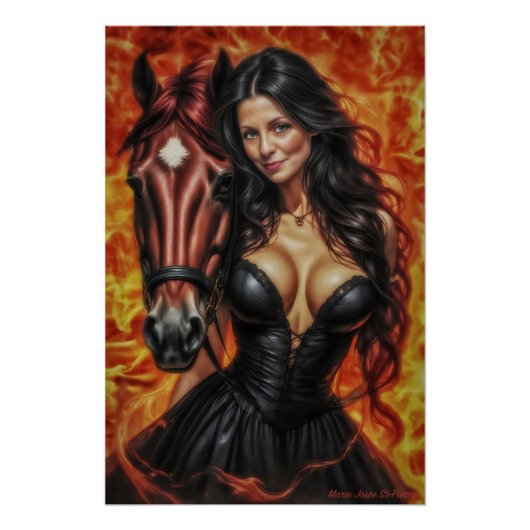 Poster Puissance du Cheval de Feu (Devant)
