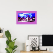 POSTER PUISSANCE D'UN ANGE SAINT-GUERRIER (Bureau à domicile)