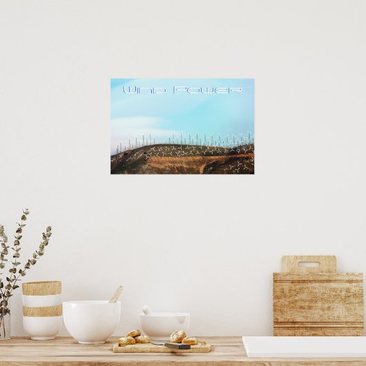 Poster Puissance éolienne (Cuisine)