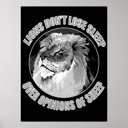 Poster Puissance Lions Force et leadership Car Ma (Devant)