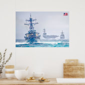 Poster PUISSANCE MARITIME - Navires de la marine américai (Cuisine)