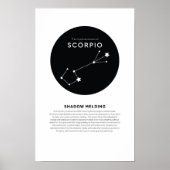 Poster Puissance mystique de Scorpio Astrologie Star Zodi (Devant)