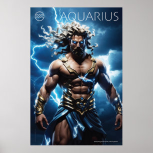 Poster Puissance zodiaque : Aquarius