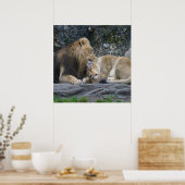 Poster Puissant amour Lion (Cuisine)