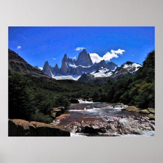 Poster Puissant Cerro Fitz Roy (Devant)