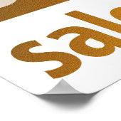 Poster Puissant SIGNE DE VENTE 30 % DE RÉDUCTION | Or (Coin)