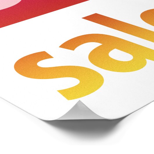 Poster Puissant SIGNE DE VENTE À 70 % DE RÉDUCTION | Colo (Coin)