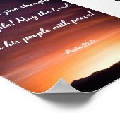 Poster Puisse le Seigneur donner force - Bible (Coin)