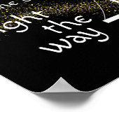 Poster Puisse les ponts brûler la lumière sur le chemin (Coin)