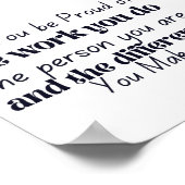 Poster Puissiez-vous être fiers du travail que vous accom (Coin)