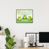 Poster Puissiez-Vous Jamais Trouver Des Grenouilles Dans  (Bureau à domicile)