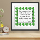 Poster Puissiez-vous toujours avoir des murs pour les ven