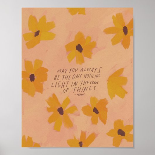 Poster "Puissiez-vous toujours être celui qui remarque la (Devant)