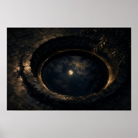 Poster Puits de minuit — KŌAN (Paysage) (Devant)