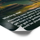 Poster Puits de souhaits (Coin)
