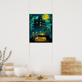Poster Puits de souhaits zombie de la maison hantée : (Cuisine)