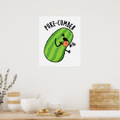 Poster Puke-cumber Funny Concomber Pun (Cuisine)