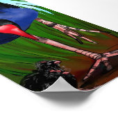 Poster Pukeko et Chicks (Coin)