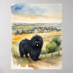 Poster Puli - Art Chien Imprimer