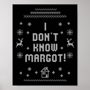 Poster Pull moche de Noël Je ne connais pas Margot 