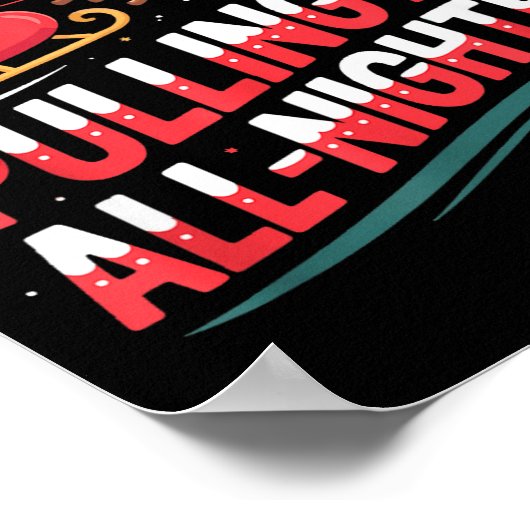 Poster Pulling An All-nighter Funny Christmas Santa Sleig (Coin)