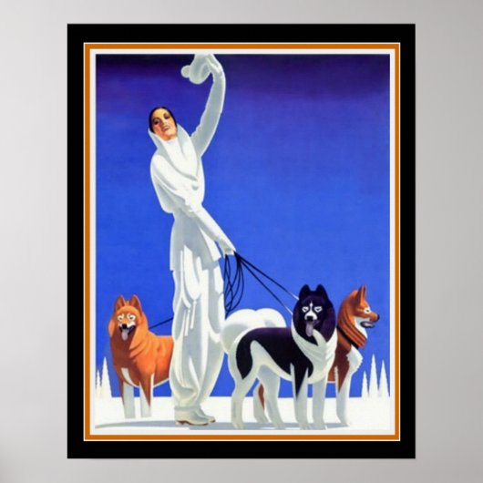 Poster Pullman Art Deco Ad (1930s) 16x20 (Devant)