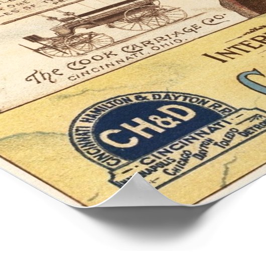 Poster Pullman wagon restaurant dans le train (Coin)