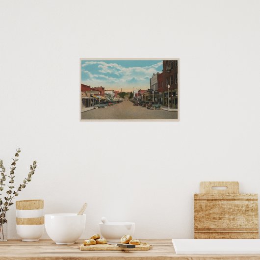 Poster Pullman, WAView de Main StreetPullman, WA (Cuisine)