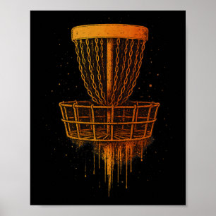 Poster Pullover Disc Golf rétro Frolf Vintage Frisbee Gol