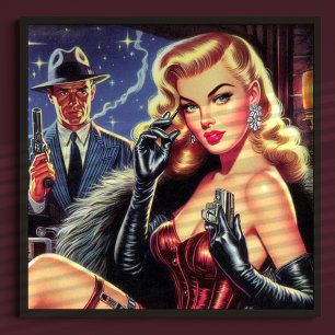 Poster Pulpe de glamour vintage