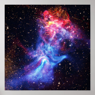 Poster Pulsar B1509 - Main de Dieu X-Ray Nebula NASA Phot