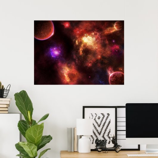 Poster Pulsar Nebula (Bureau à domicile)