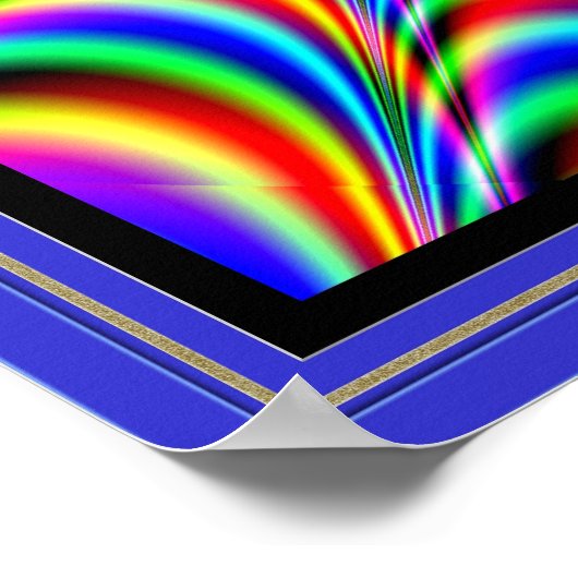 Poster Pulsation de l'araignée Web de couleurs (Coin)