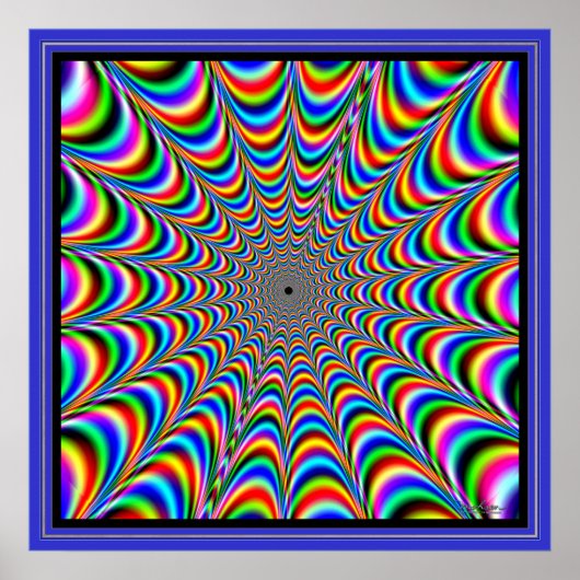 Poster Pulsation de l'araignée Web de couleurs (Devant)