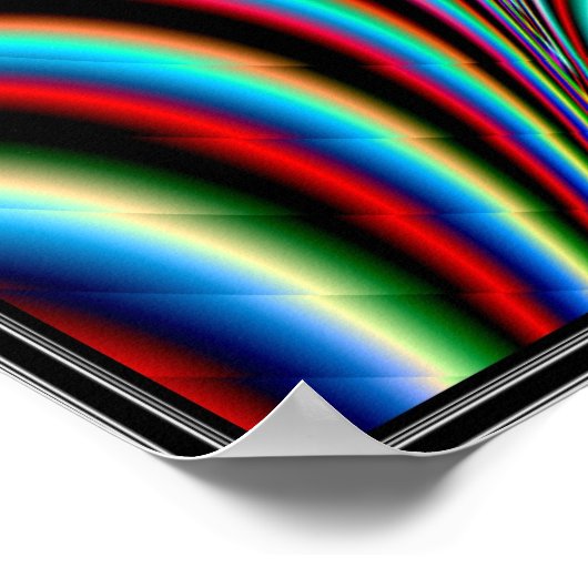 Poster Pulsation du Web couleur géant (Coin)