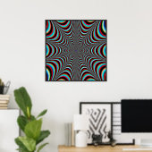 Poster Pulsation du Web couleur géant (Bureau à domicile)
