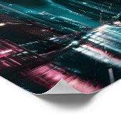 Poster Pulse de nuit : Vibrance urbaine (Coin)