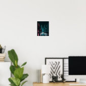 Poster Pulse de nuit : Vibrance urbaine (Bureau à domicile)